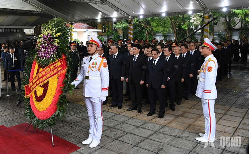 Cử hành trọng thể Lễ viếng nguyên Chủ tịch nước Trần Đức Lương